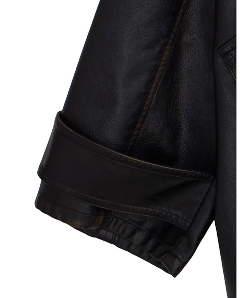 USED LIKE SYNTHETIC LEATHER JACKET（ライダースジャケット）｜Ameri