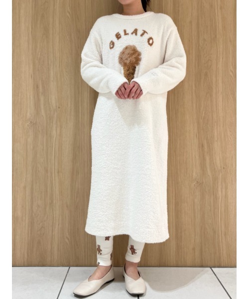 gelato pique（ジェラートピケ）の「ベビモコアイスジャガードドレス