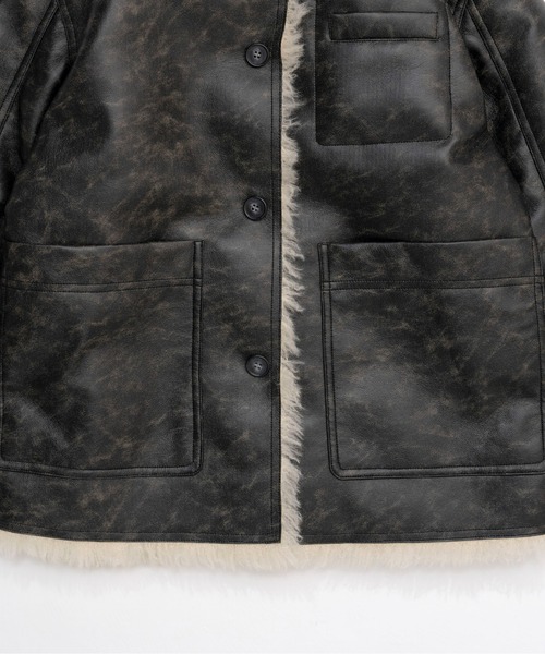 MAISON SPECIAL（メゾンスペシャル）の「Vegan Leather Mouton Blouson