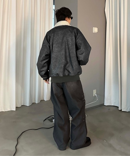 sedacle（セダクル）の「裏ボア合皮ブルゾン（ブルゾン）」 - WEAR