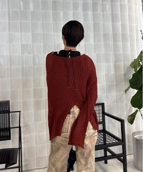 セール】2WAY LOOSE KNIT TOP（ニット/セーター）｜Ameri（アメリ）の