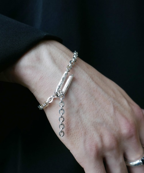 シルバー925チェーンフックブレスレット/レディース/メンズ