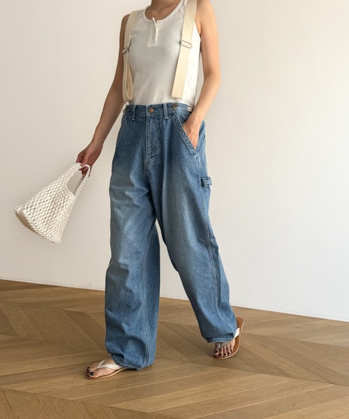 CANAL JEAN（キャナルジーン）の「arc サスペンダー付きデニムパンツ