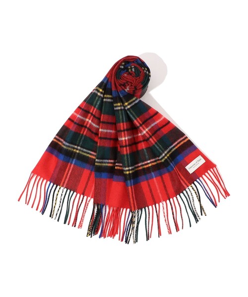 Johnstons of Elgin カシミヤ タータンチェックマフラー（マフラー