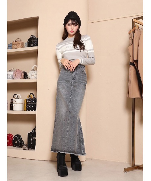 セール】Darlingラインジャガードニットトップス（ニット/セーター