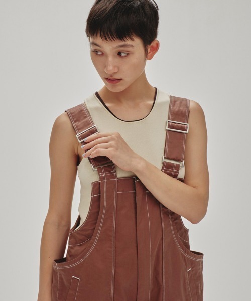 セール】Frontzip Cotton Salopette（サロペット/オーバーオール