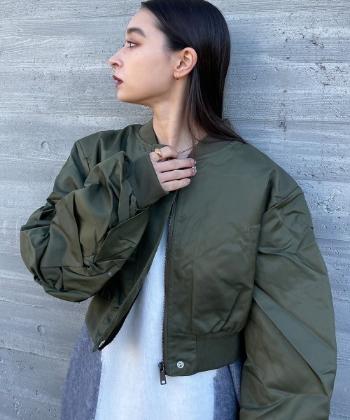 主役級アウター。ショート丈MA-1 ミリタリージャケット（MA-1）｜SEN