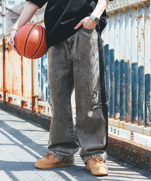 NBA（エヌビーエー）の「【NBA】別注/カットオフチームロゴワッペン