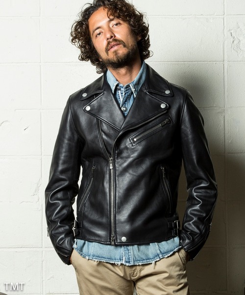 TMT（ティーエムティー）の「ITALIAN RAM LEATHER W-RIDERS