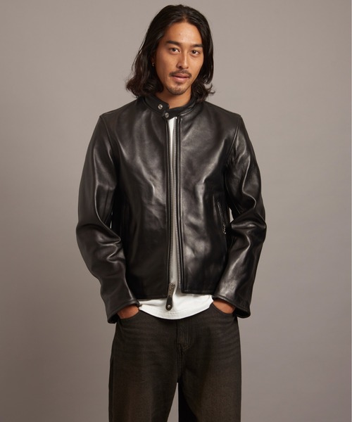 SCHOTT-70S SINGLE RIDERS JACKET-2/ショット シープレザー シングル