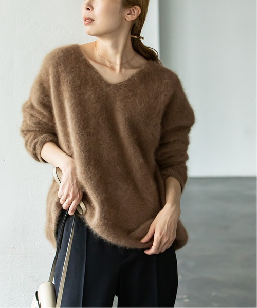 Noble（ノーブル）の「ファーニットVネックプルオーバー◇（ニット