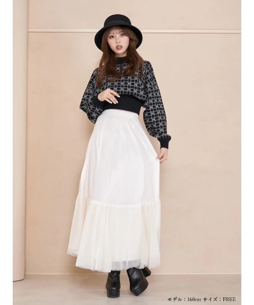 DDロゴボリュームニットトップス（ニット/セーター）｜Darich