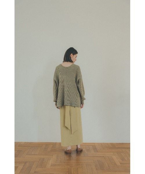 CLANE（クラネ）の「MIX COLOR STRING WIDE KNIT TOPS（ニット
