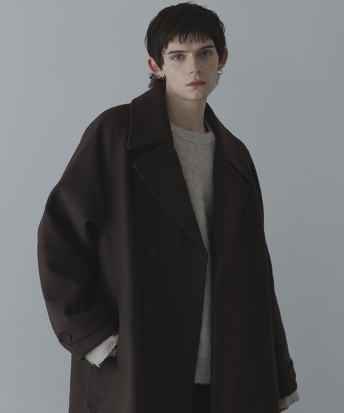 WOOL OVERSIZE LONG COAT (3way) / ウールオーバーサイズロングコート