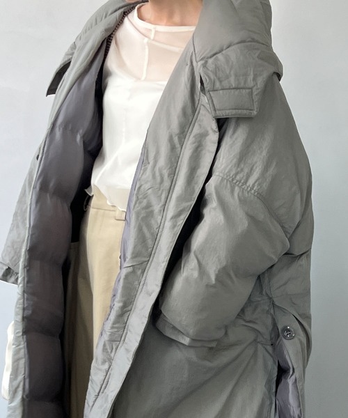 chuclla（チュクラ）の「スリットルーズ ロングダウンコート chw22a007