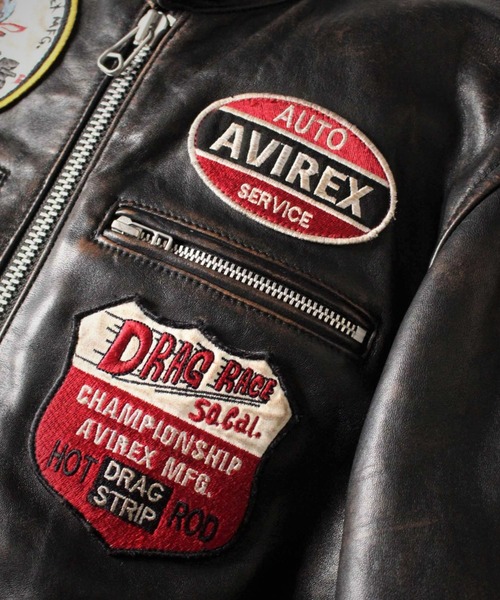 AVIREX（アヴィレックス）の「エイジド スタンド シングル ライダース