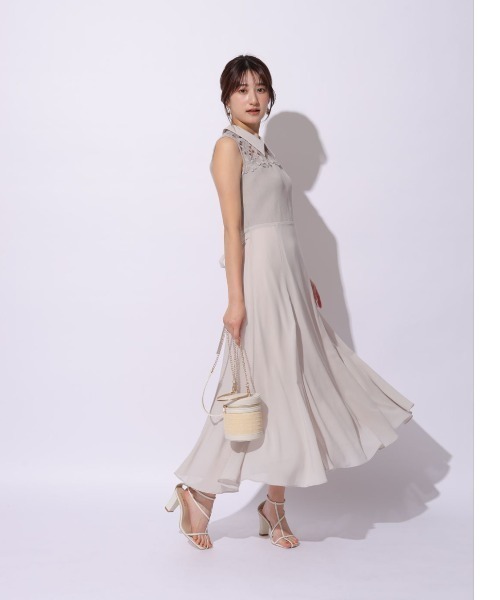 Rirandture（リランドチュール）の「衿付きレースドッキングワンピース
