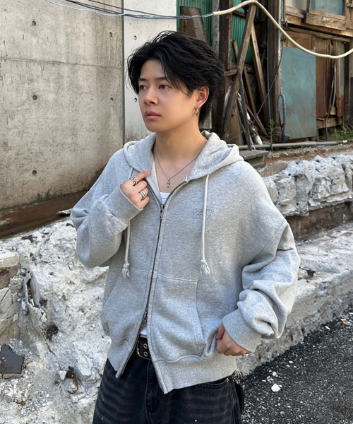 Double Zip-Up Short Hoodie - ダブルジップショートフーディー【短丈