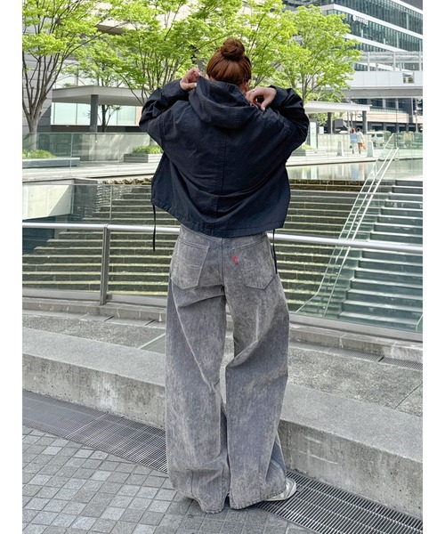 Ungrid（アングリッド）の「フロッキー起毛カーブデニム（デニムパンツ