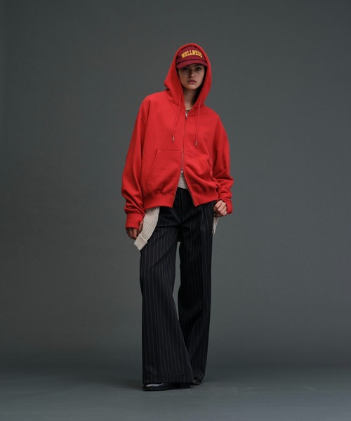 soerte（ソエルテ）の「Heavy weight double zip-up hoodie