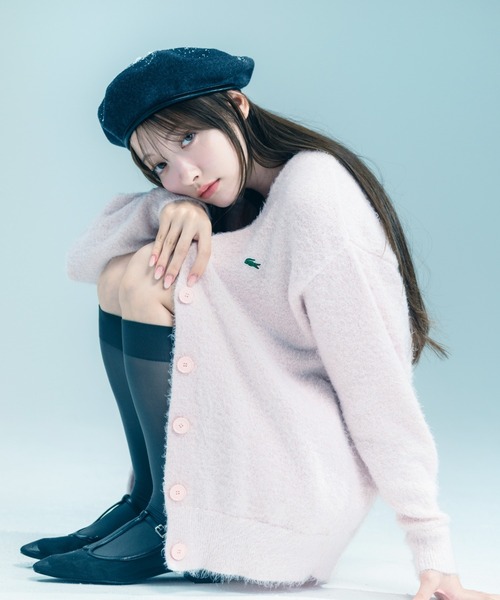 セール】LACOSTE/ラメニットカーディガン（カーディガン/ボレロ