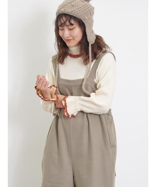 Samansa Mos2（サマンサ モスモス）の「スカラップ配色タートルニット