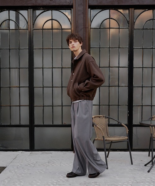 Regen Glanz（レーゲングランツ）の「simple melton button jacket