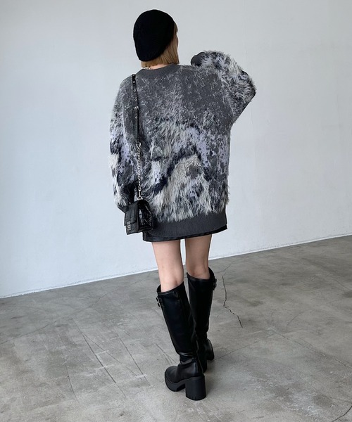 セール】ランドスケープシャギーカーディガン 【一部カラーWEB限定