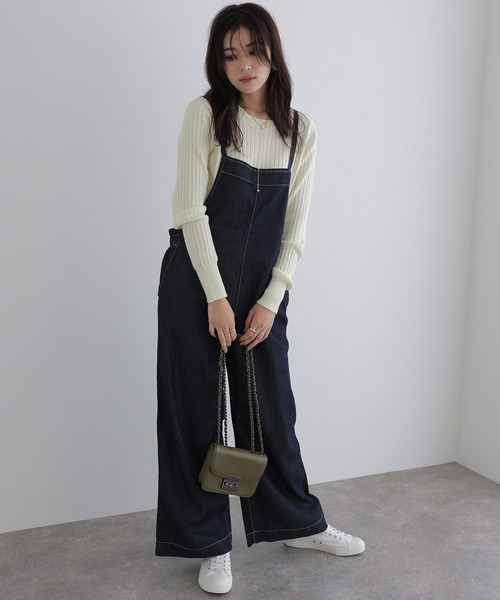 セール】ラウンドネックリブニット（ニット/セーター）｜ElegChic