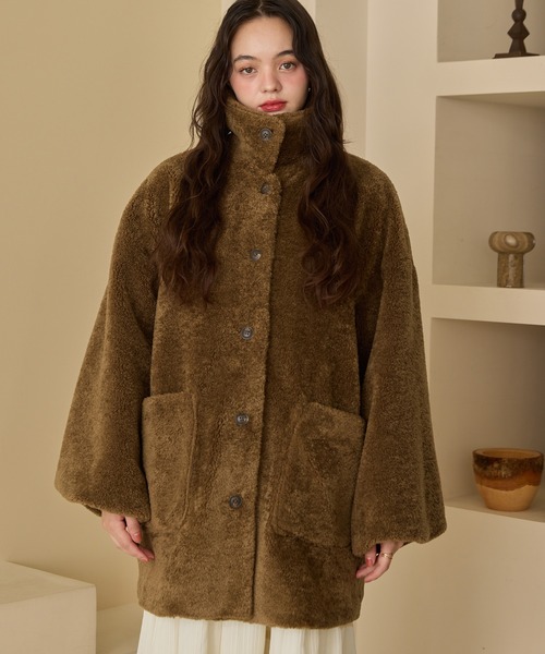 OLUN（オルン）の「loose 2way boa coat/ルーズ2wayボアコート（その他