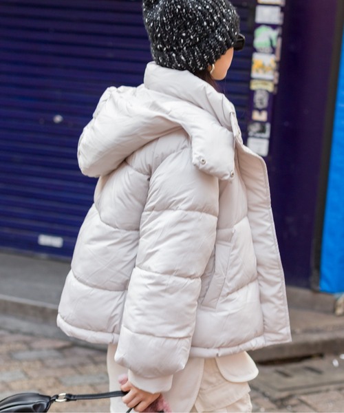 セール】フード取り外し中綿ジャケット（ダウンジャケット/コート