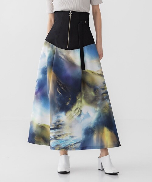 セール】モザイクシアーフレアスカート（スカート）｜UNITED TOKYO