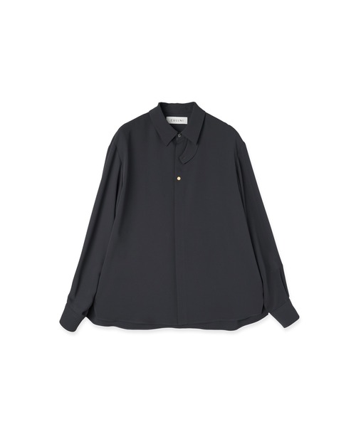 Double Cloth Chin Tab Long Sleeve Shirt（シャツ/ブラウス）｜CULLNI