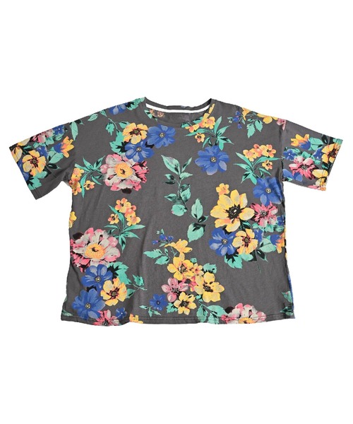 花柄 半袖総柄 五分袖 カットソー（Tシャツ/カットソー）｜MARAI