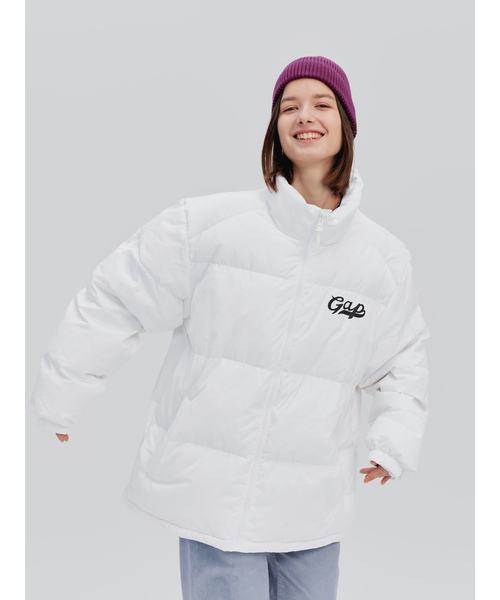 GAP（ギャップ）の「ヘビーウェイト GAPロゴ ダウンジャケット(ユニ