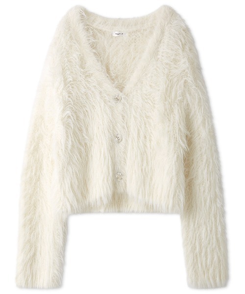 FRAY I.D（フレイアイディー）の「フィルムシャギーニットカーディガン