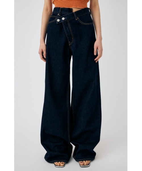 MOUSSY（マウジー）の「CROSS WAIST WIDE STRAIGHT/クロスウエスト