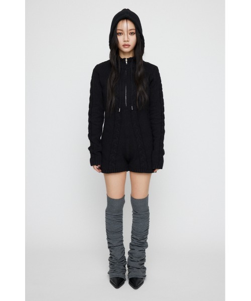 LAGUA GEM（ラグアジェム）の「CABLE ニットロンパース（つなぎ