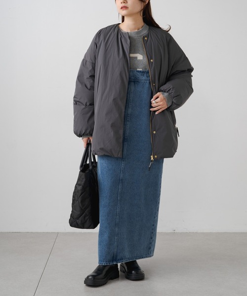 フレンチダックダウンサイドジップジャケット（ダウンジャケット