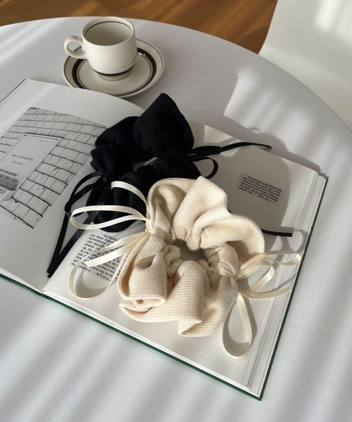 セール】ニット リボン ビッグ シュシュ（シュシュ）｜CEMONEMO