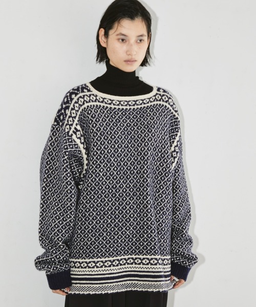 TODAYFUL（トゥデイフル）の「ノルディックオーバーニット（ニット