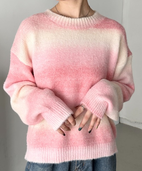 セール】グラデーションニットプルオーバー（ニット/セーター）｜CLEA