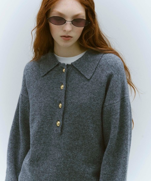 ADAM ET ROPE'（アダムエロペ）の「ポロシャツニットプルオーバー