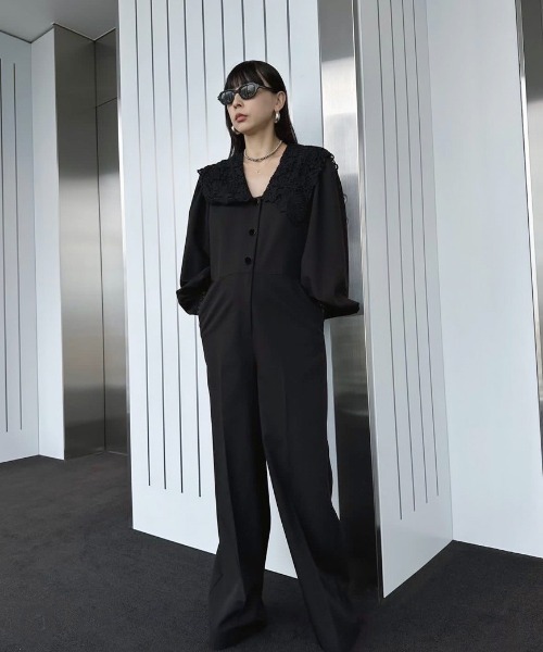 セール】SAILOR LACE COLLAR JUMP SUIT（つなぎ/オールインワン