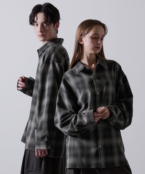 CLEL】Balloon Sleeve Loose Regular Collor Shirt / バルーン袖ルーズ