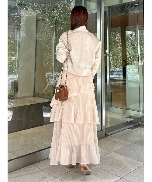 SNIDEL（スナイデル）の「Sustainableプリーツティアードスカート