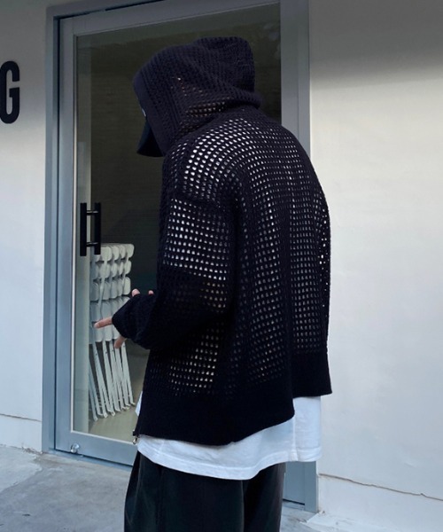 MESH ZIP HOODIE/メッシュジップフーディ― Y2K 2026年春夏（パーカー