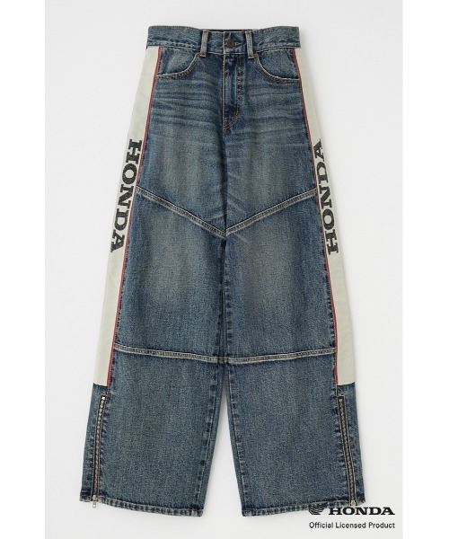 MOUSSY（マウジー）の「HONDA DENIM WIDE BAGGY（デニムパンツ）」 - WEAR