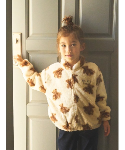 gelato pique（ジェラートピケ）の「【KIDS】ファーフリースベア柄