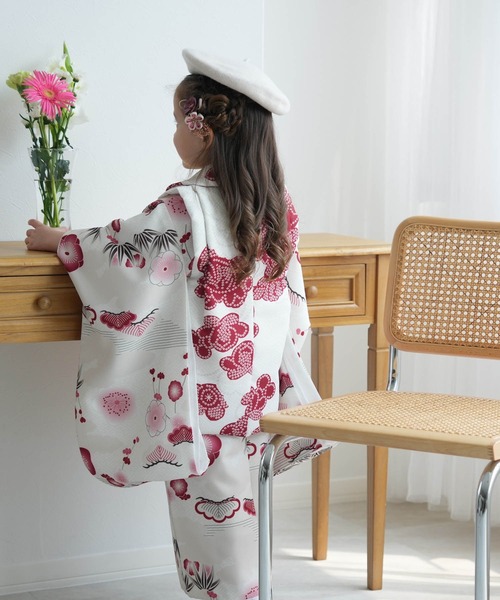 七五三3歳用被布コートセット 女の子 ひよこ商店 レトロ大正浪漫